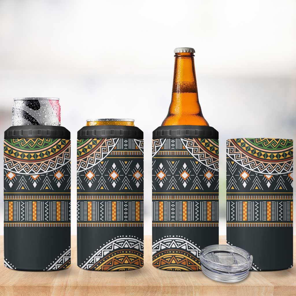 Afro Ethnic Native Pattern 4 in 1 Can Cooler Tumbler LT9
