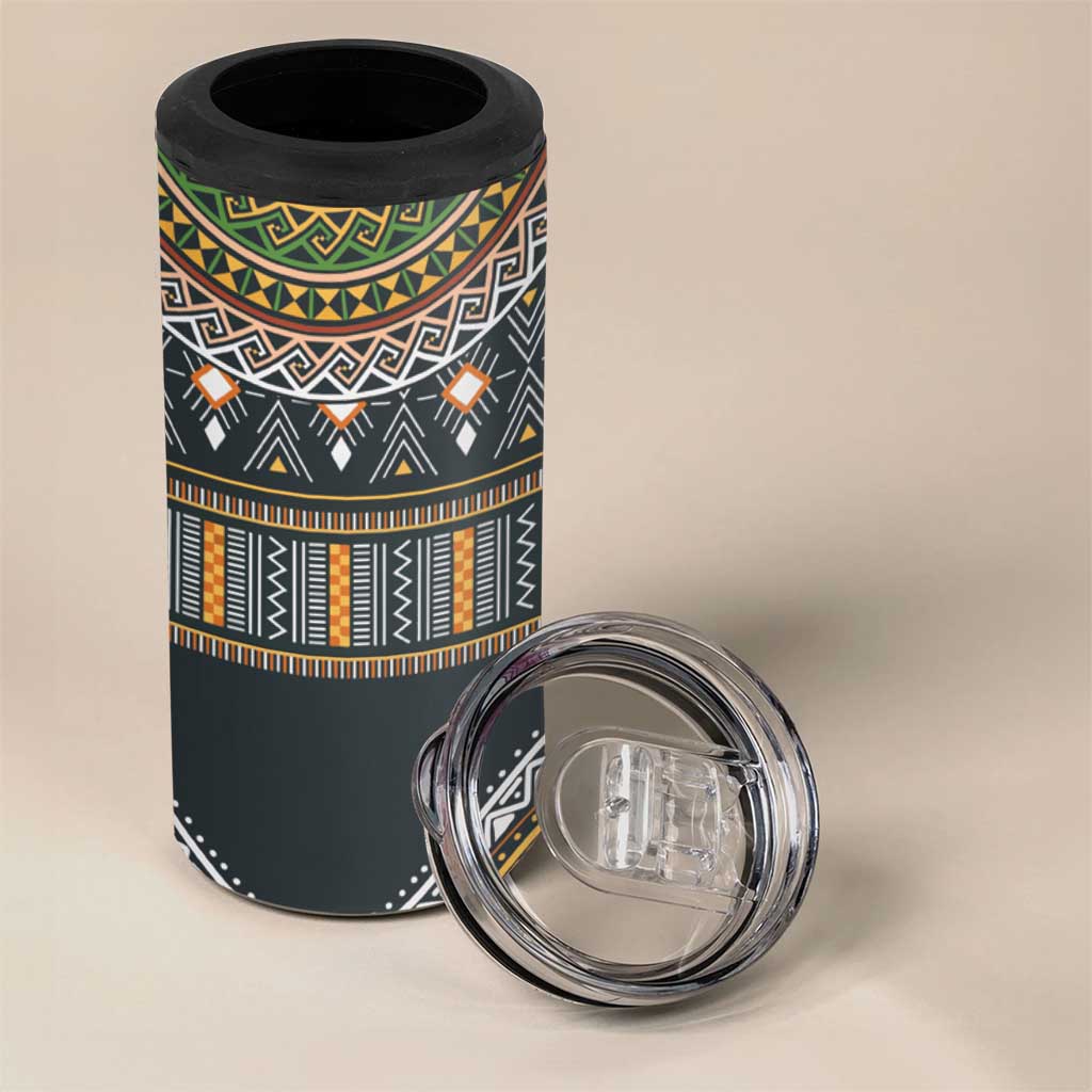 Afro Ethnic Native Pattern 4 in 1 Can Cooler Tumbler LT9