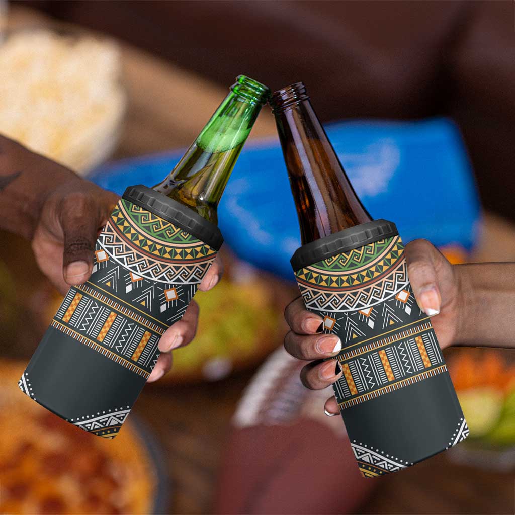 Afro Ethnic Native Pattern 4 in 1 Can Cooler Tumbler LT9