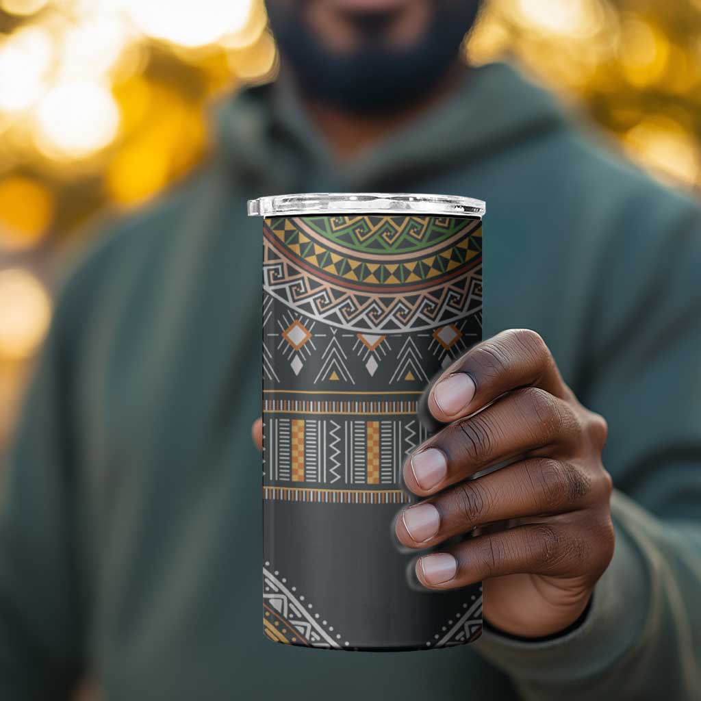 Afro Ethnic Native Pattern 4 in 1 Can Cooler Tumbler LT9
