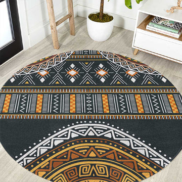 Afro Ethnic Native Pattern Round Carpet LT9