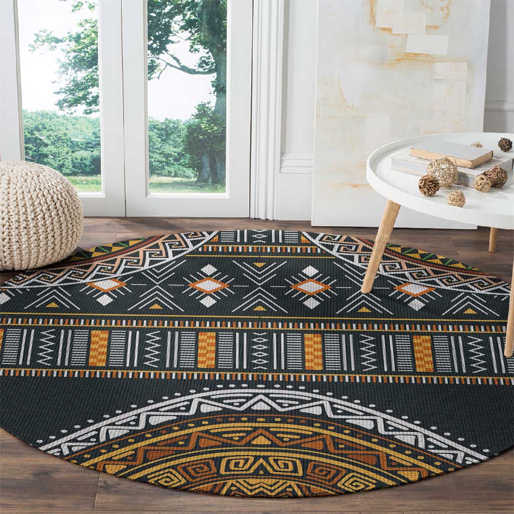 Afro Ethnic Native Pattern Round Carpet LT9