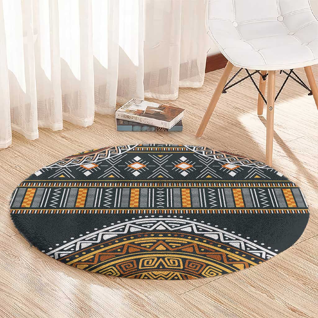 Afro Ethnic Native Pattern Round Carpet LT9