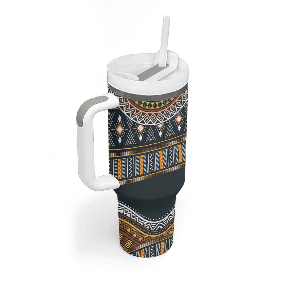 Afro Ethnic Native Pattern Tumbler With Handle LT9