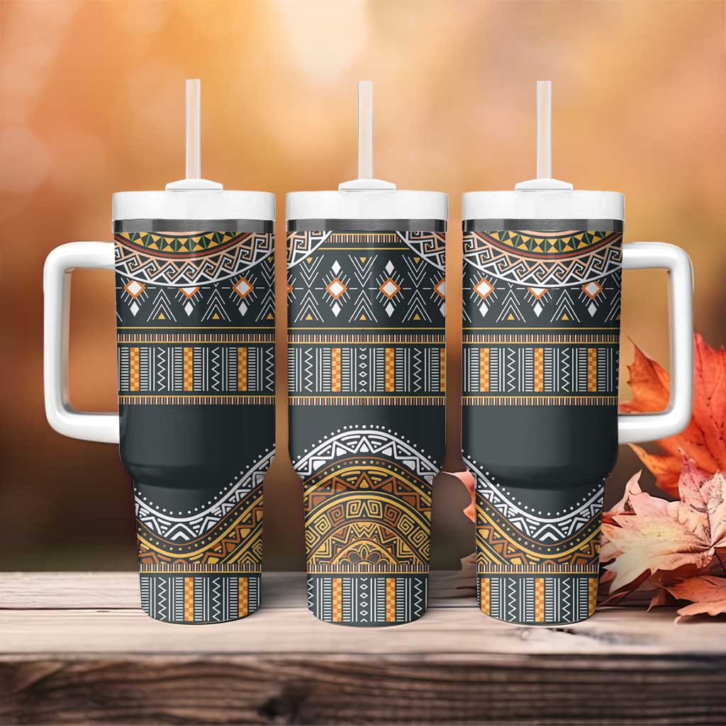 Afro Ethnic Native Pattern Tumbler With Handle LT9