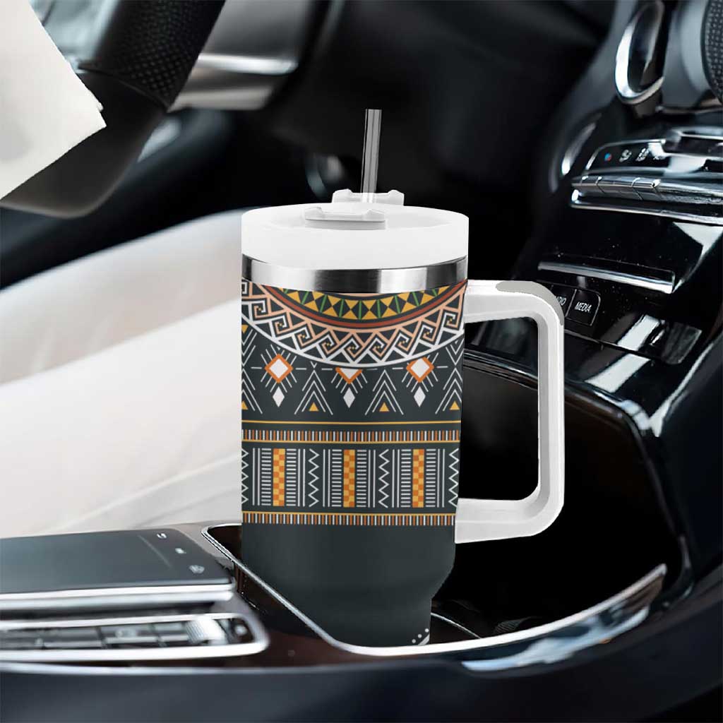 Afro Ethnic Native Pattern Tumbler With Handle LT9