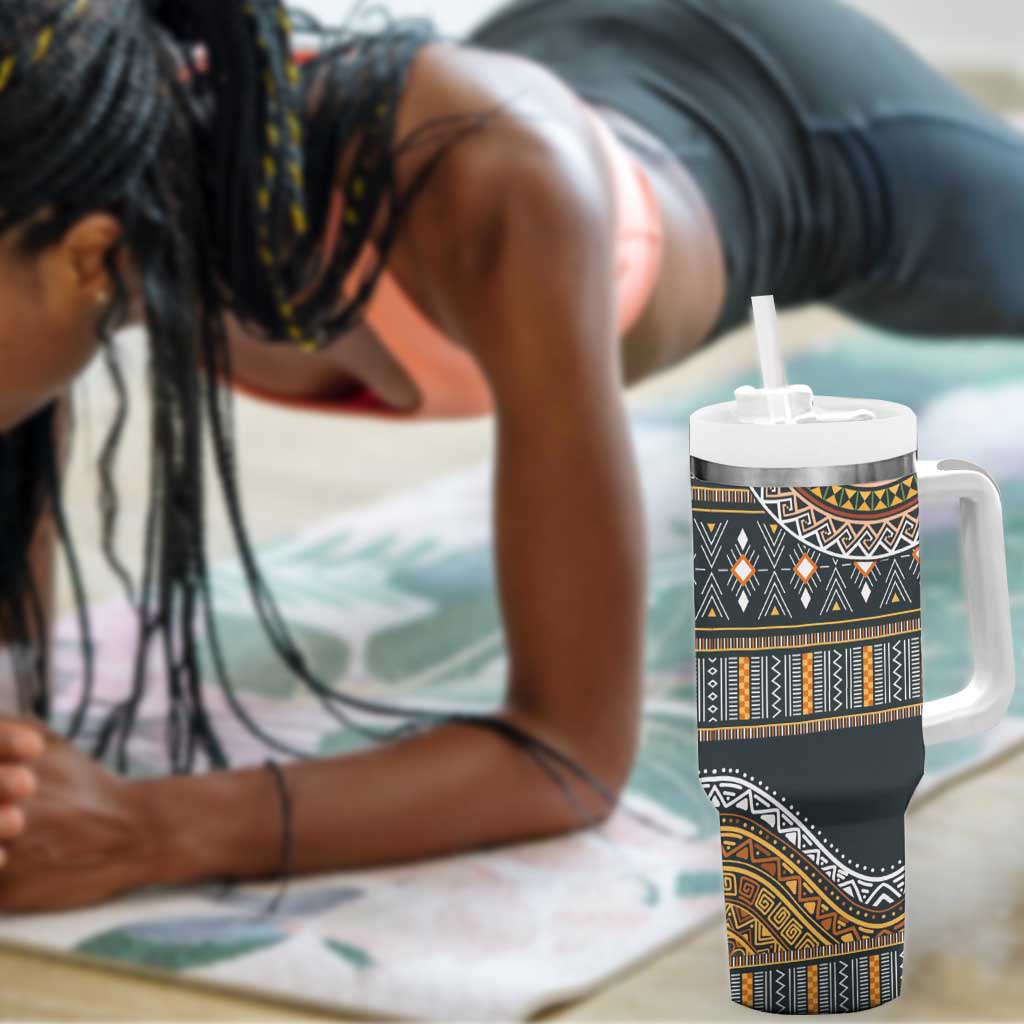 Afro Ethnic Native Pattern Tumbler With Handle LT9
