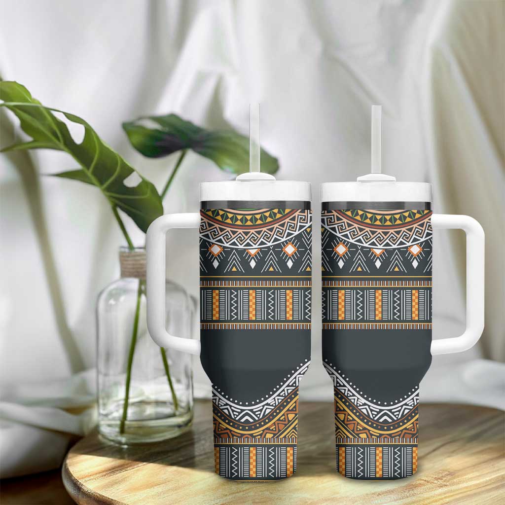 Afro Ethnic Native Pattern Tumbler With Handle LT9