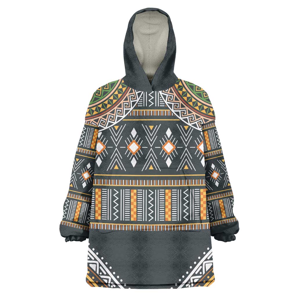 Afro Ethnic Native Pattern Wearable Blanket Hoodie LT9