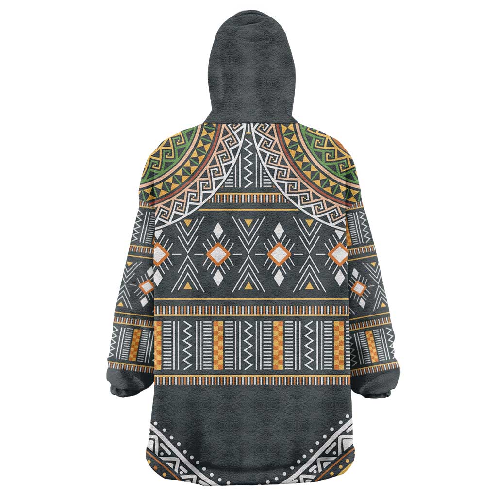 Afro Ethnic Native Pattern Wearable Blanket Hoodie LT9