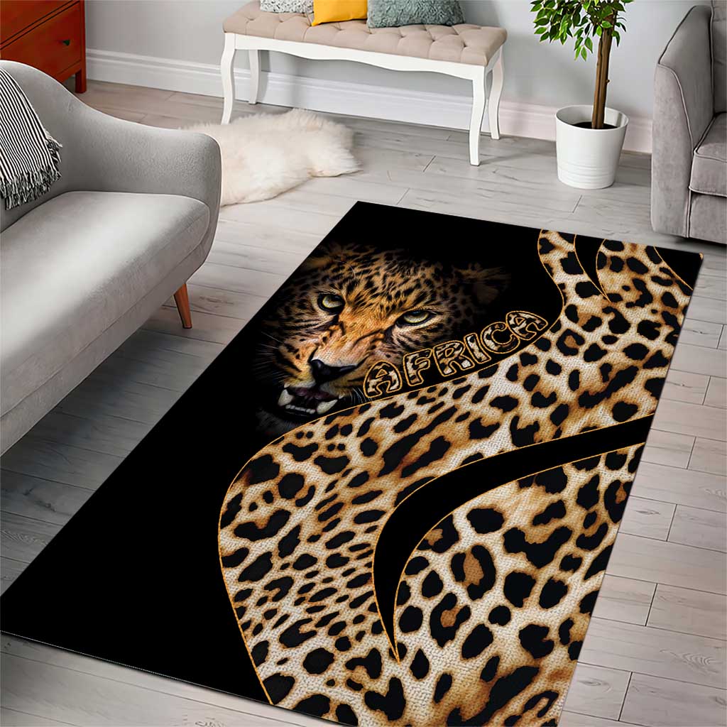 Afro Leopard Skin Pattern Area Rug Version 01 LT9