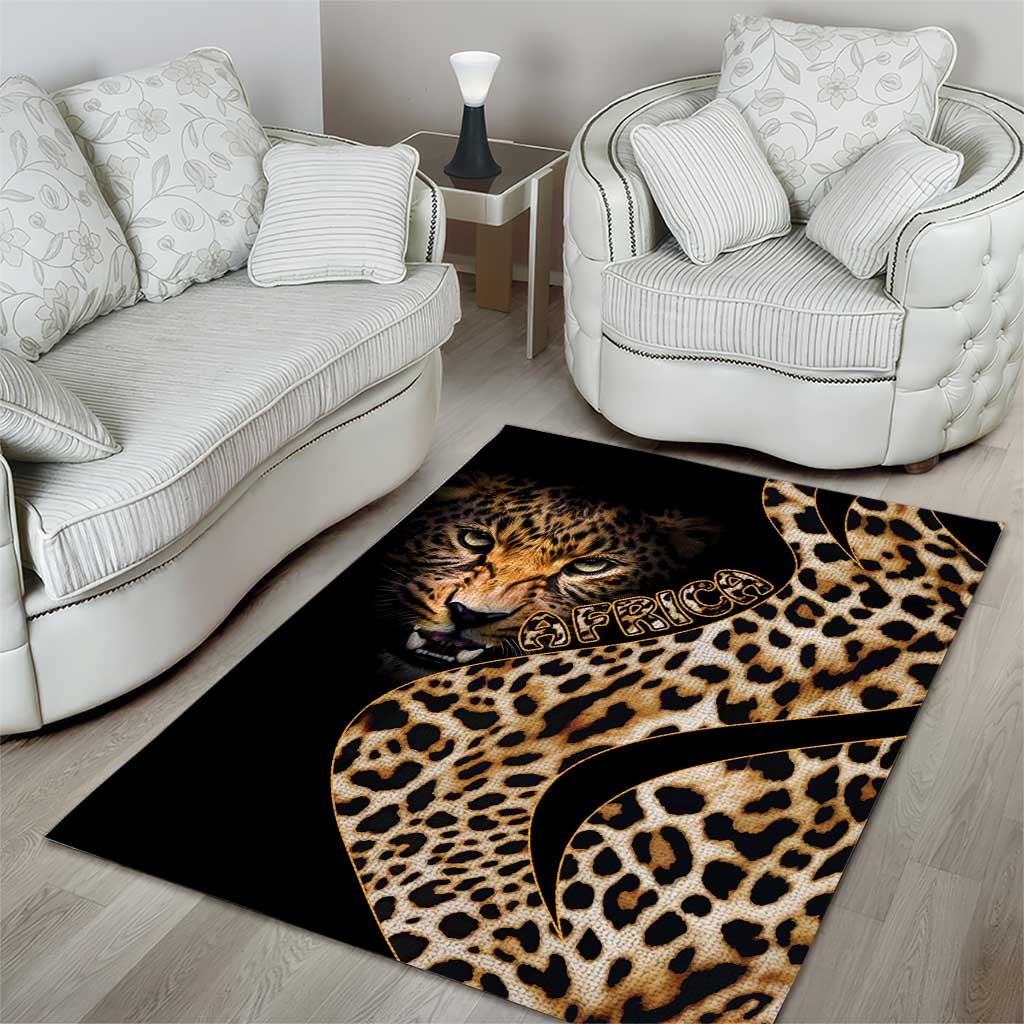 Afro Leopard Skin Pattern Area Rug Version 01 LT9
