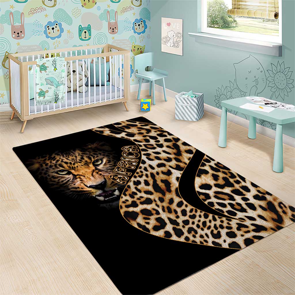 Afro Leopard Skin Pattern Area Rug Version 01 LT9