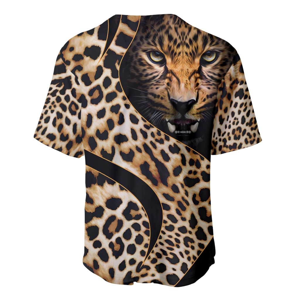 Afro Leopard Skin Pattern Baseball Jersey Version 01 LT9