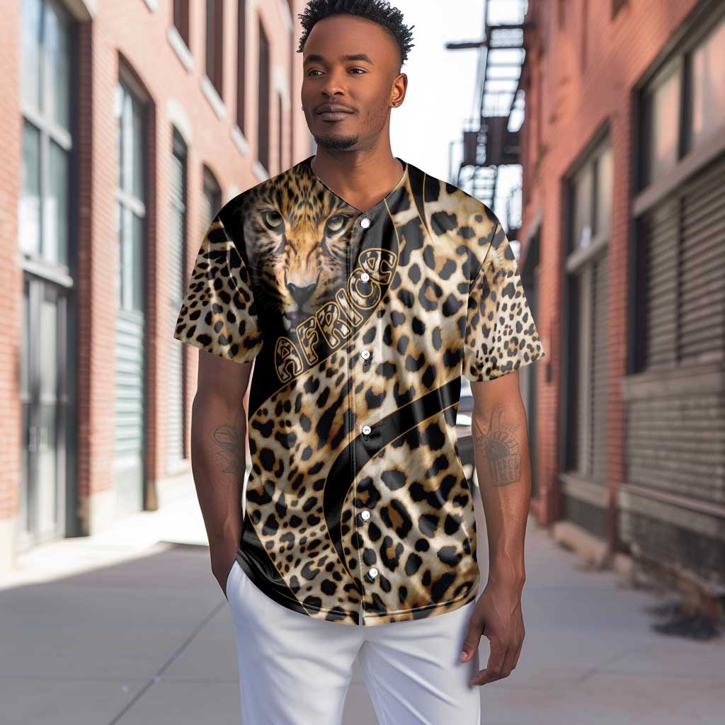 Afro Leopard Skin Pattern Baseball Jersey Version 01 LT9