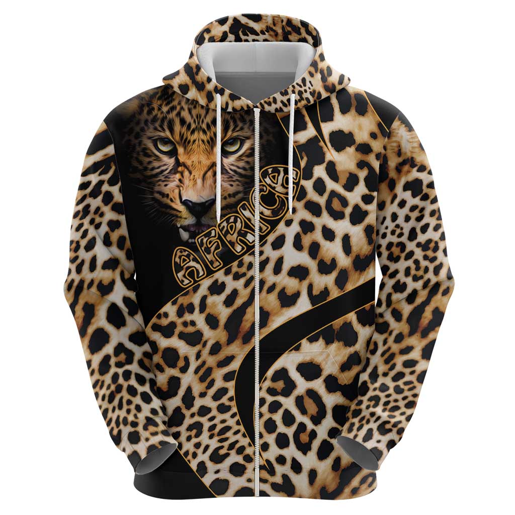 Africa Leopard Skin Pattern Hoodie Version 01 LT9
