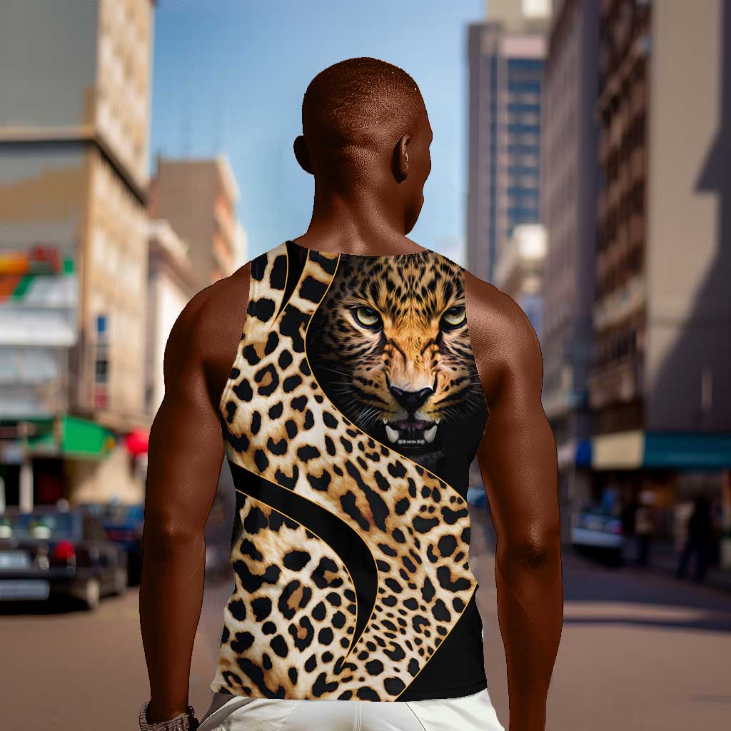 Afro Leopard Skin Pattern Men Tank Top Version 01 LT9