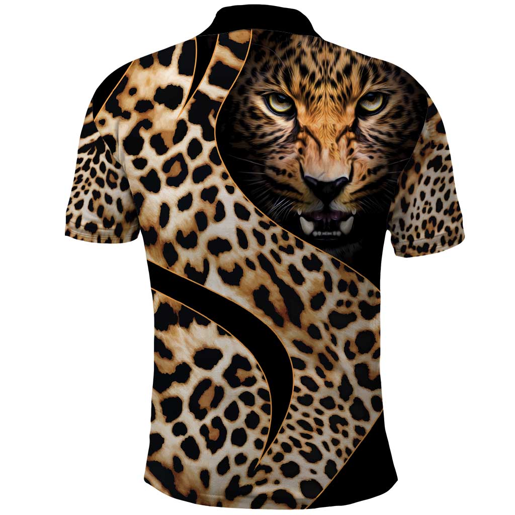 Africa Leopard Skin Pattern Polo Shirt Version 01 LT9