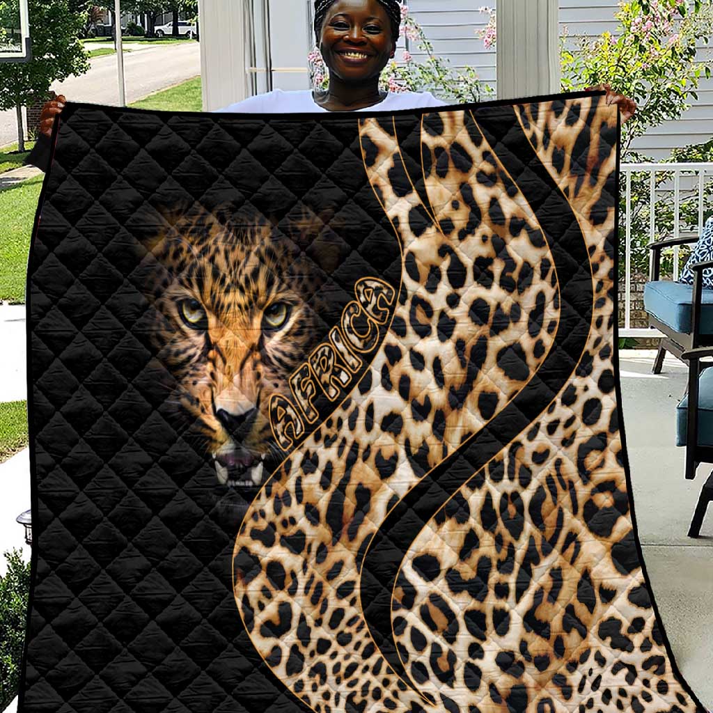 Afro Leopard Skin Pattern Quilt Version 01 LT9