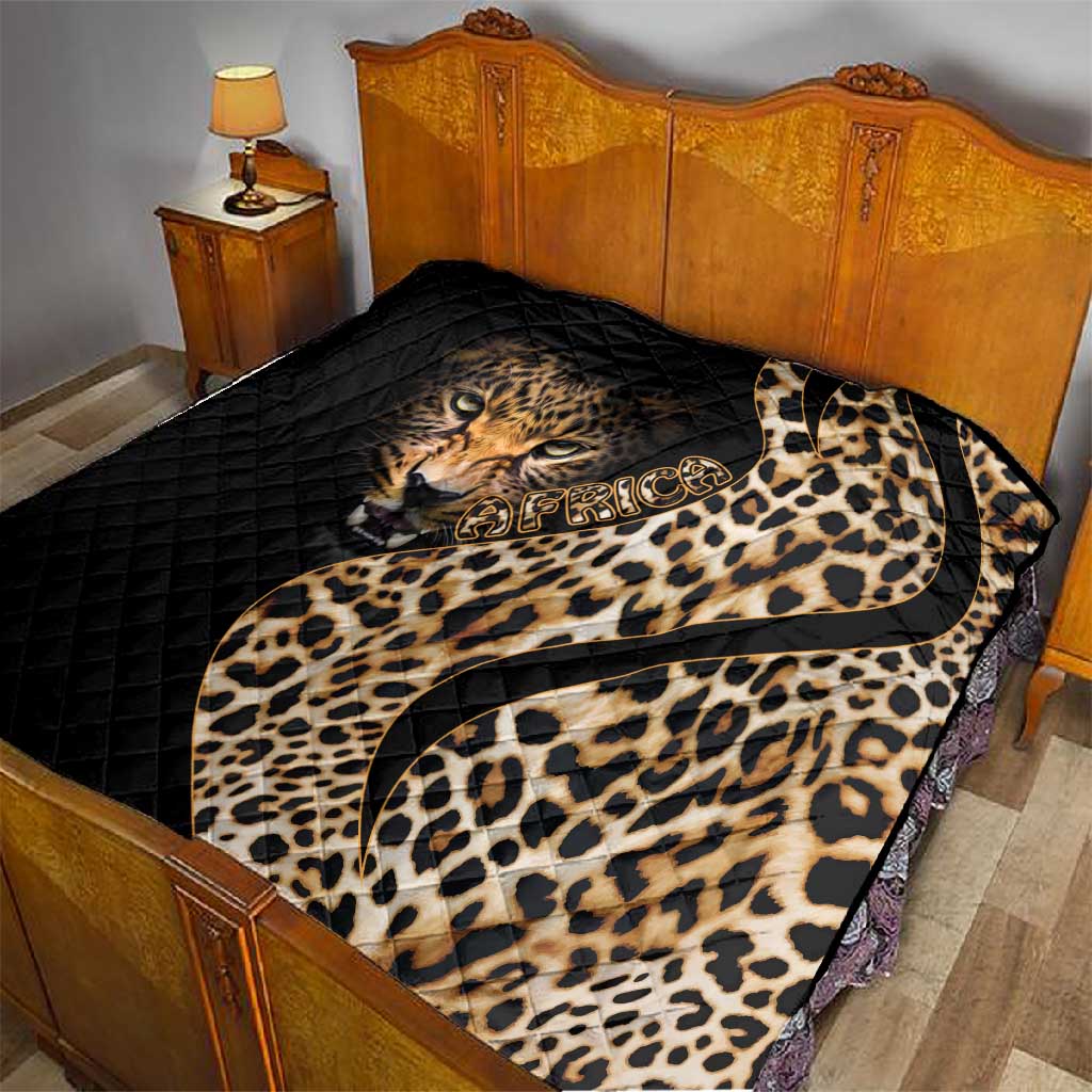Afro Leopard Skin Pattern Quilt Version 01 LT9