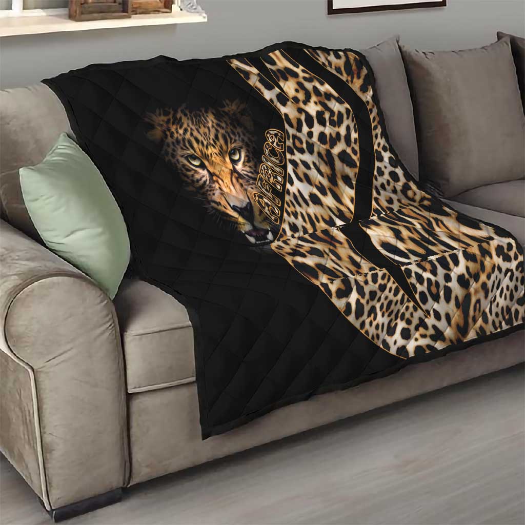 Afro Leopard Skin Pattern Quilt Version 01 LT9