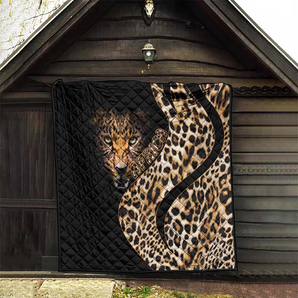 Afro Leopard Skin Pattern Quilt Version 01 LT9