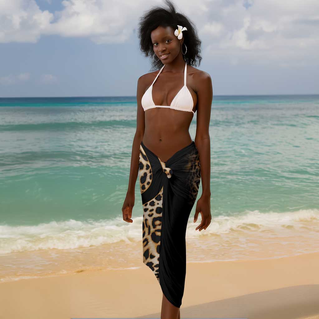 Afro Leopard Skin Pattern Sarong Version 01 LT9