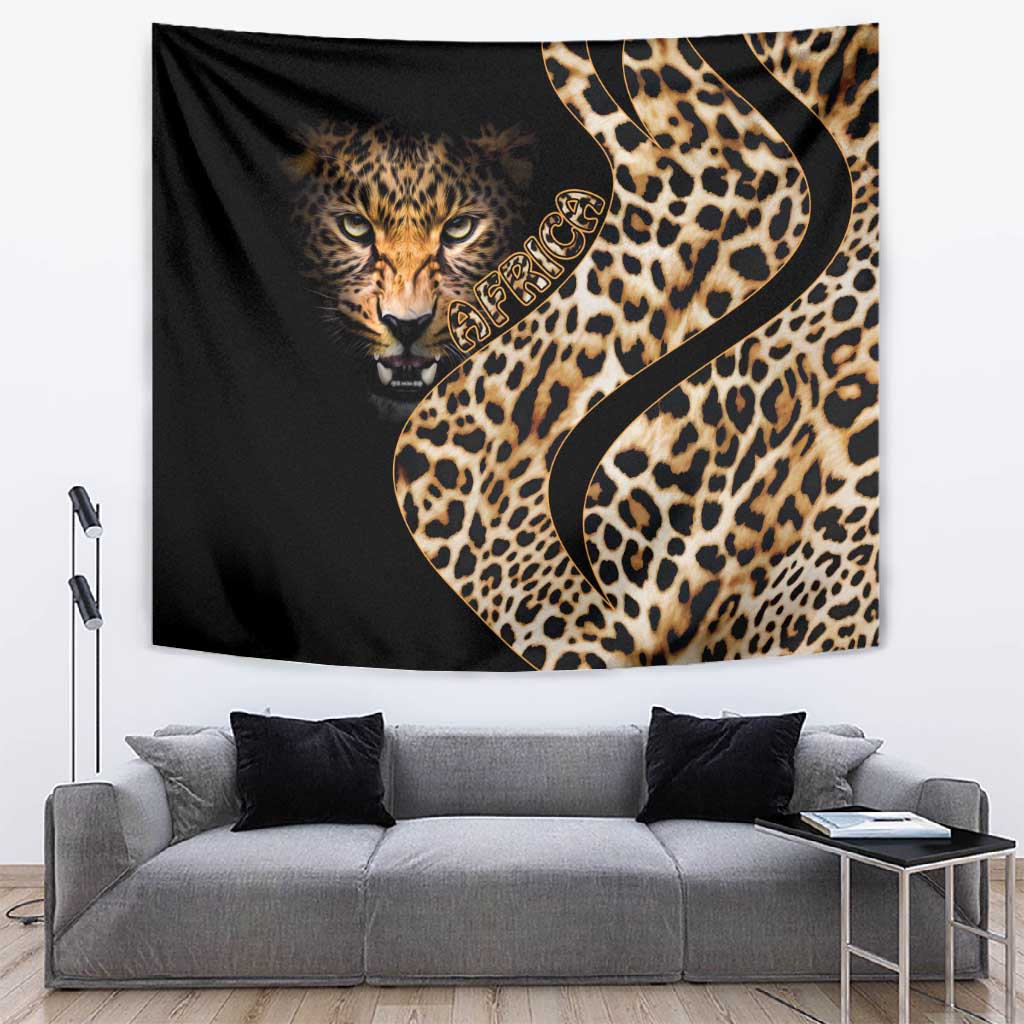 Afro Leopard Skin Pattern Tapestry Version 01 LT9