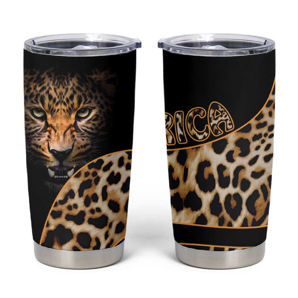 Afro Leopard Skin Pattern Tumbler Cup Version 01 LT9