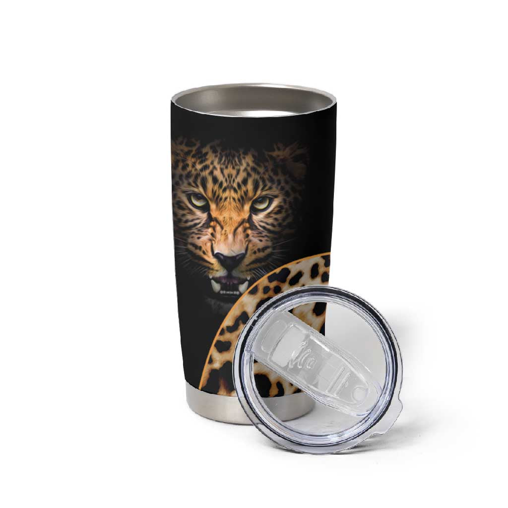 Afro Leopard Skin Pattern Tumbler Cup Version 01 LT9
