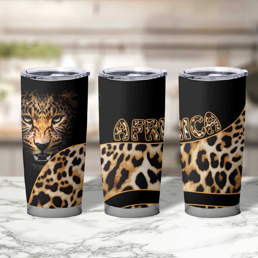 Afro Leopard Skin Pattern Tumbler Cup Version 01 LT9