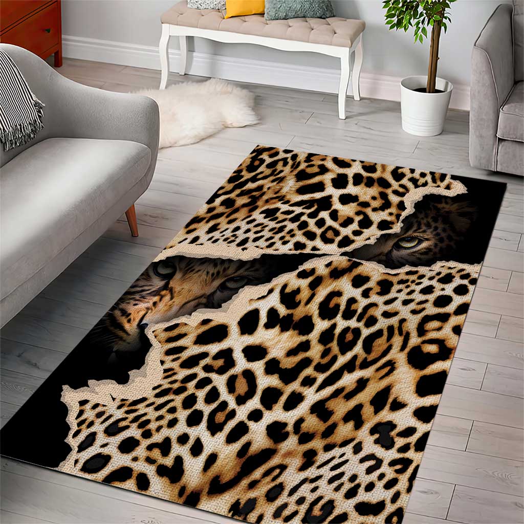 Afro Leopard Skin Pattern Area Rug Version 02 LT9