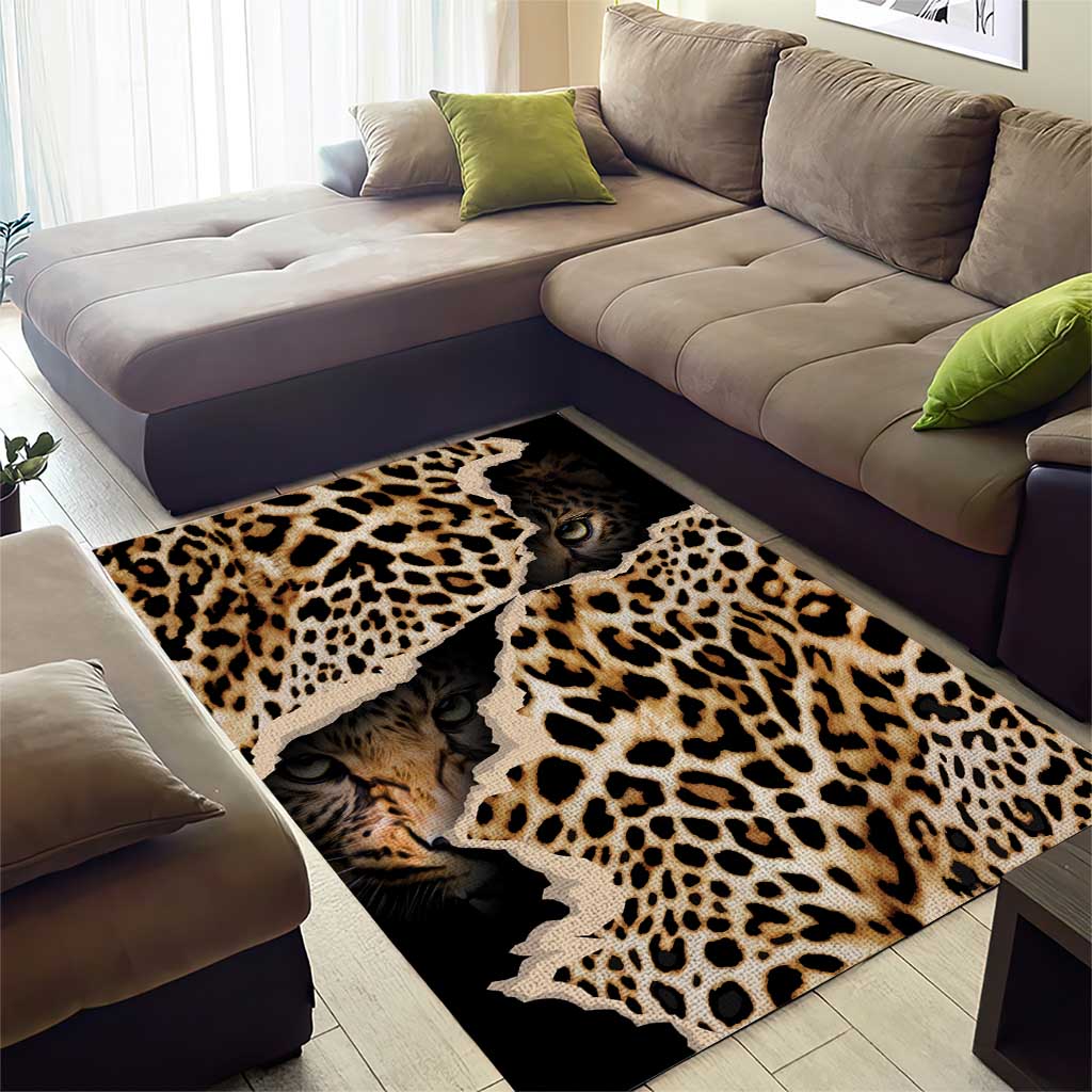 Afro Leopard Skin Pattern Area Rug Version 02 LT9