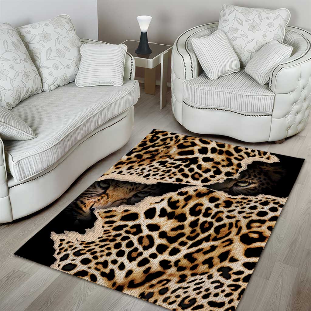 Afro Leopard Skin Pattern Area Rug Version 02 LT9