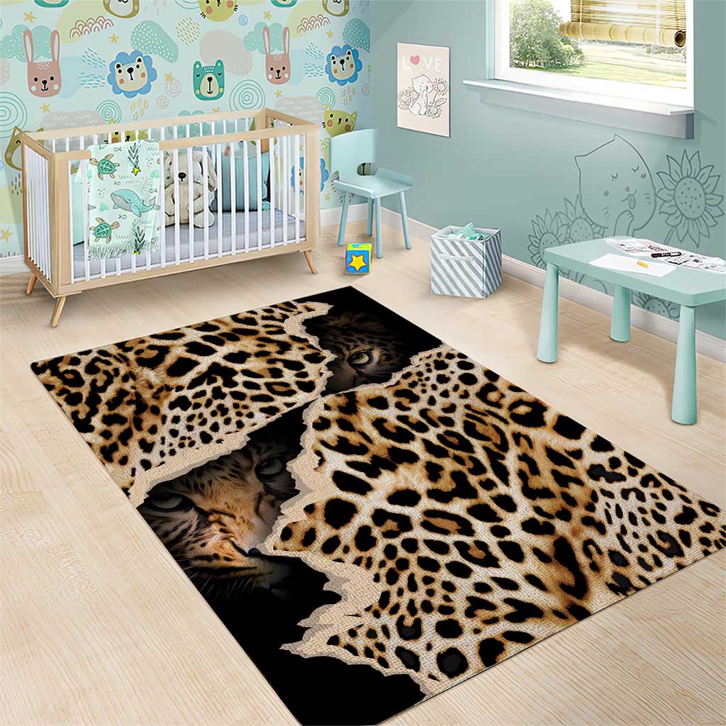 Afro Leopard Skin Pattern Area Rug Version 02 LT9