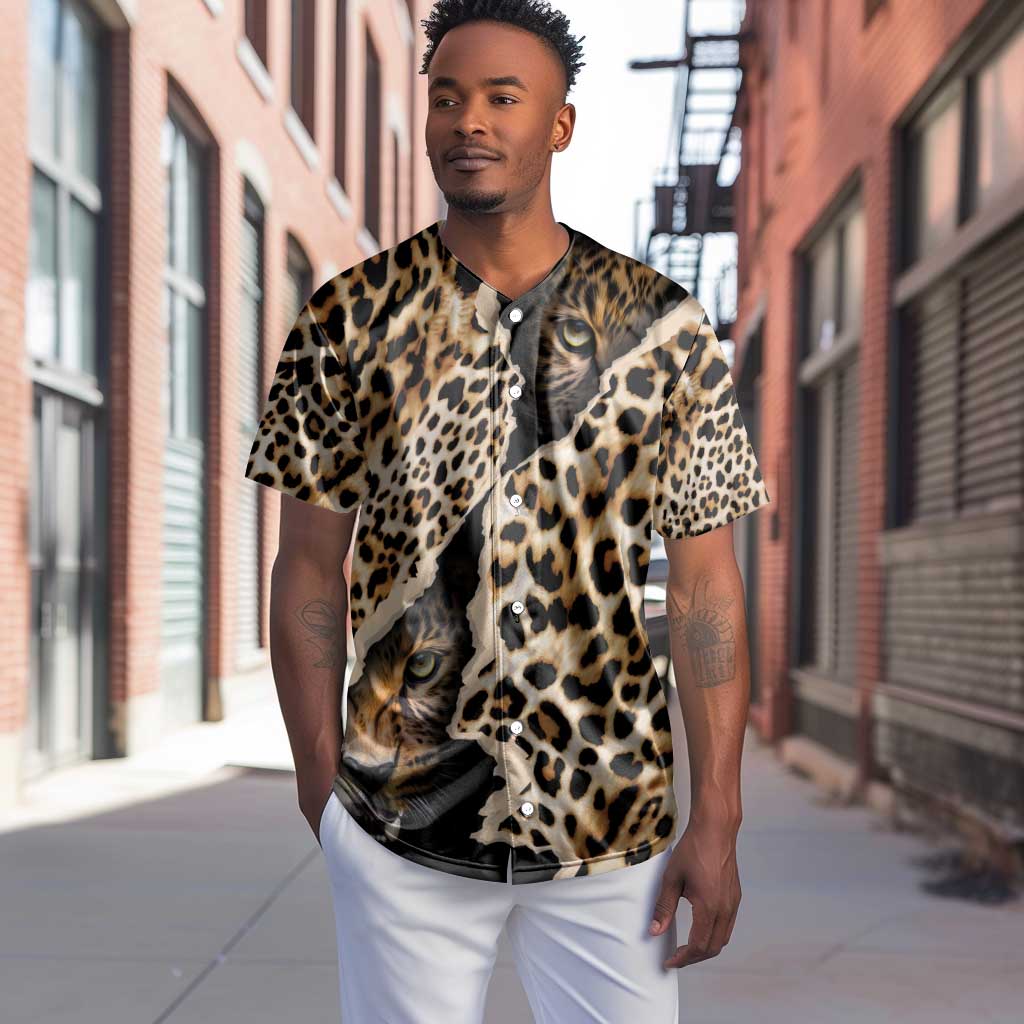 Afro Leopard Skin Pattern Baseball Jersey Version 02 LT9