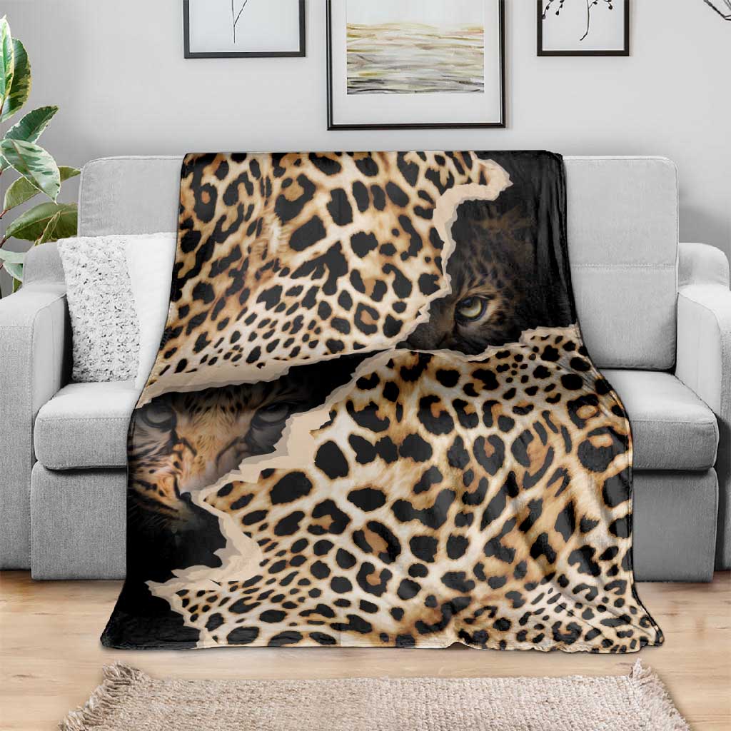 Afro Leopard Skin Pattern Blanket Version 02 LT9