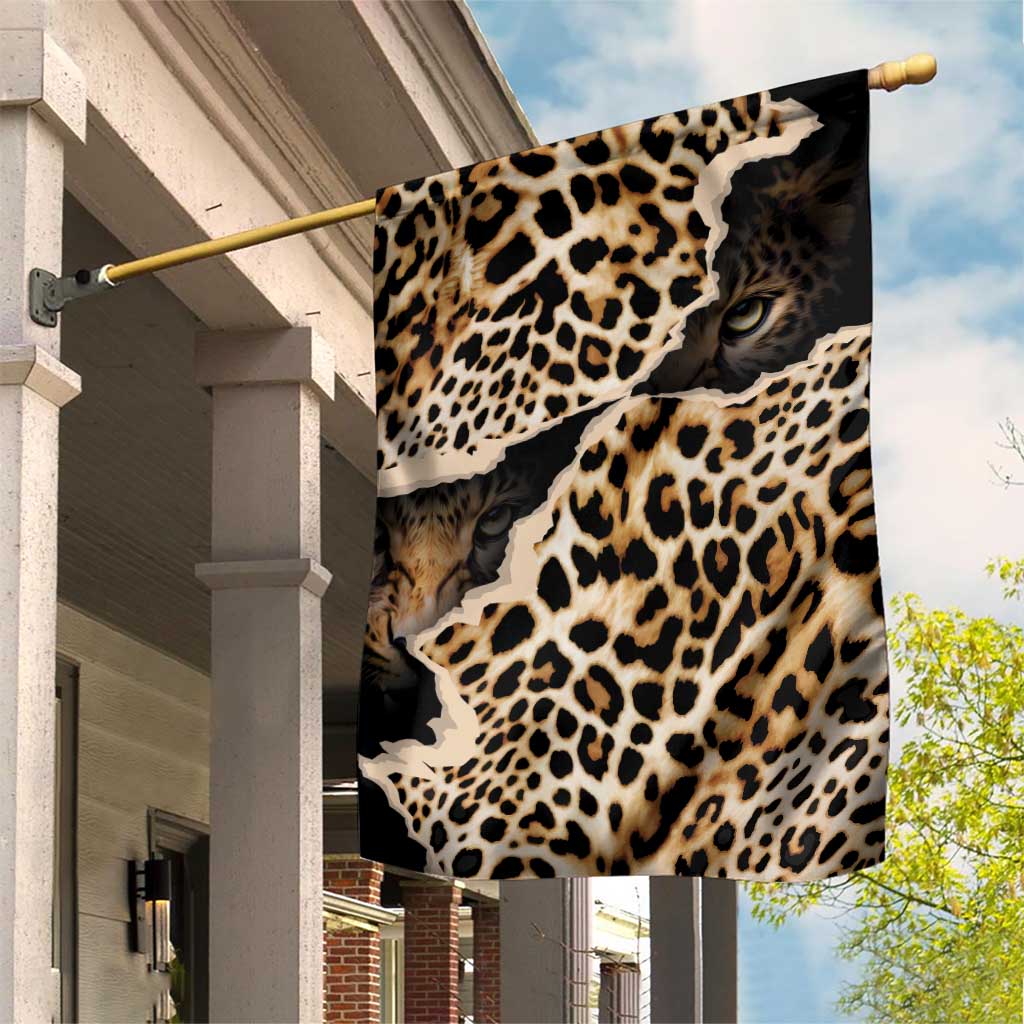 Afro Leopard Skin Pattern Garden Flag Version 02 LT9