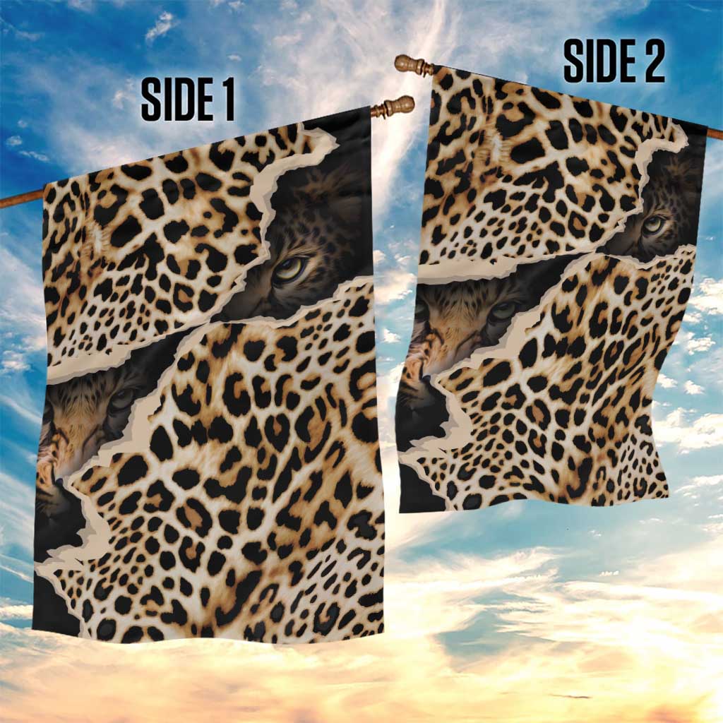 Afro Leopard Skin Pattern Garden Flag Version 02 LT9