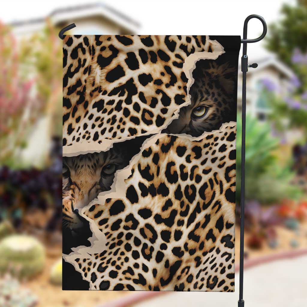 Afro Leopard Skin Pattern Garden Flag Version 02 LT9