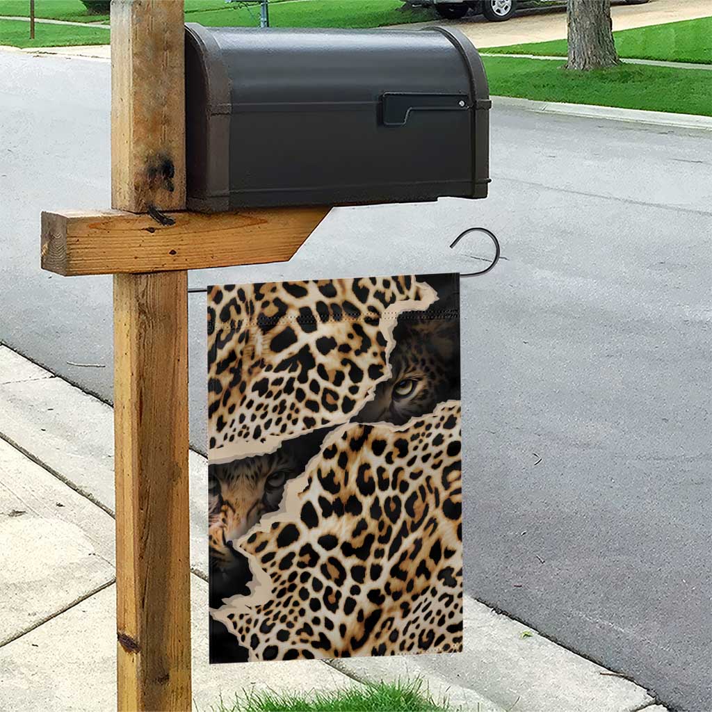 Afro Leopard Skin Pattern Garden Flag Version 02 LT9