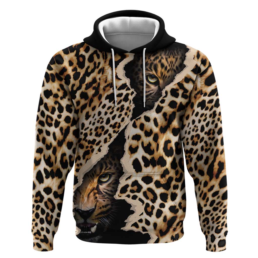 Africa Leopard Skin Pattern Hoodie Version 02 LT9
