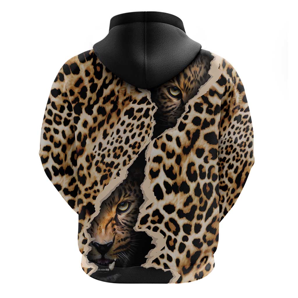 Africa Leopard Skin Pattern Hoodie Version 02 LT9