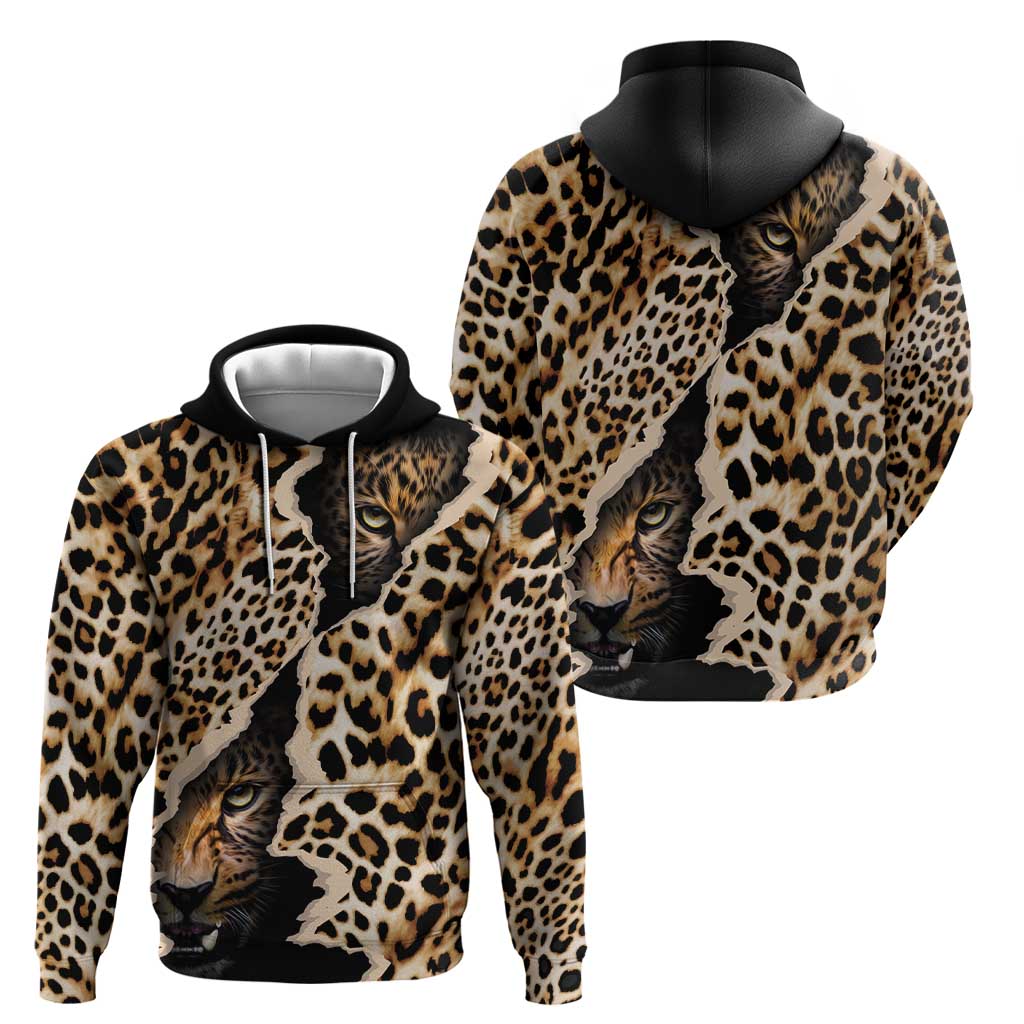 Africa Leopard Skin Pattern Hoodie Version 02 LT9