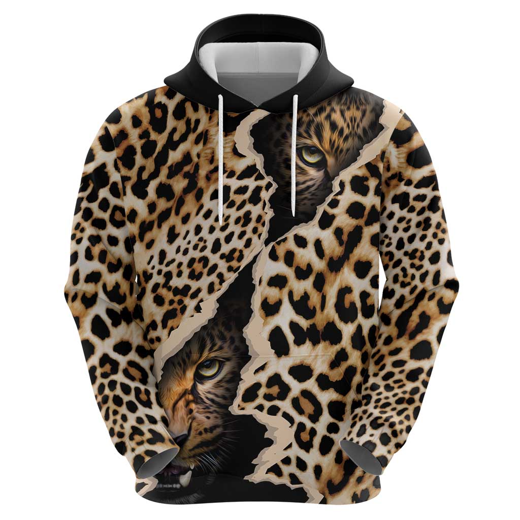 Africa Leopard Skin Pattern Hoodie Version 02 LT9