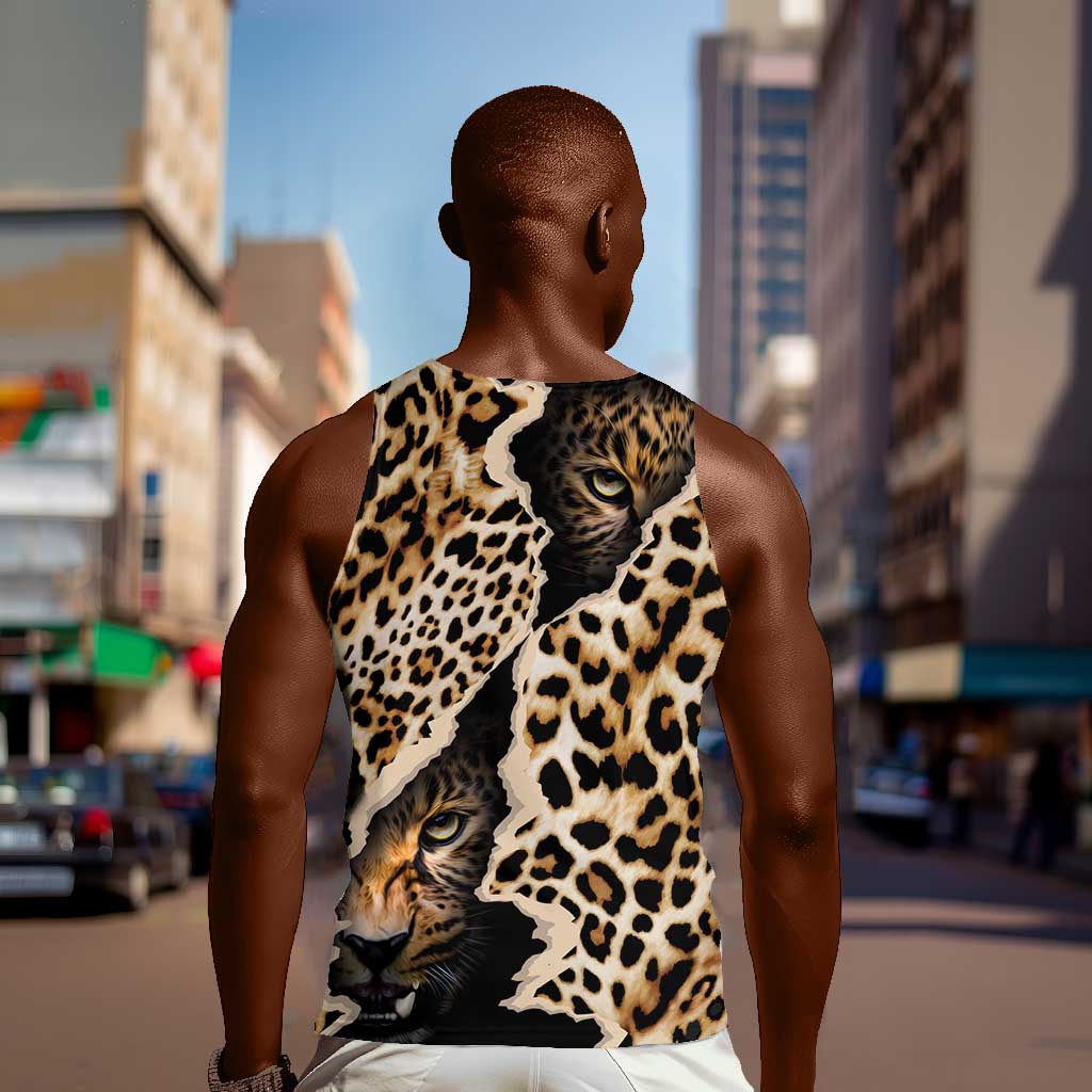 Afro Leopard Skin Pattern Men Tank Top Version 02 LT9