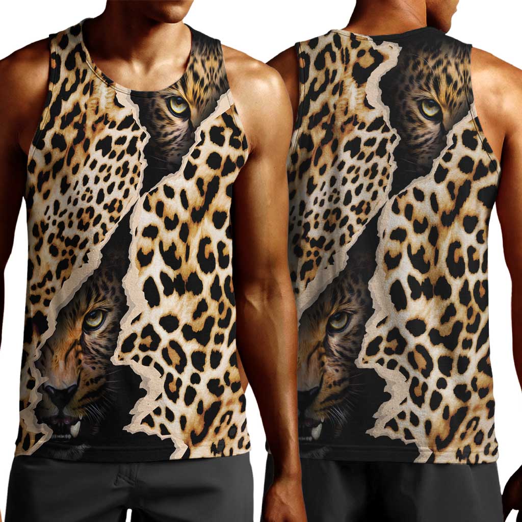 Afro Leopard Skin Pattern Men Tank Top Version 02 LT9