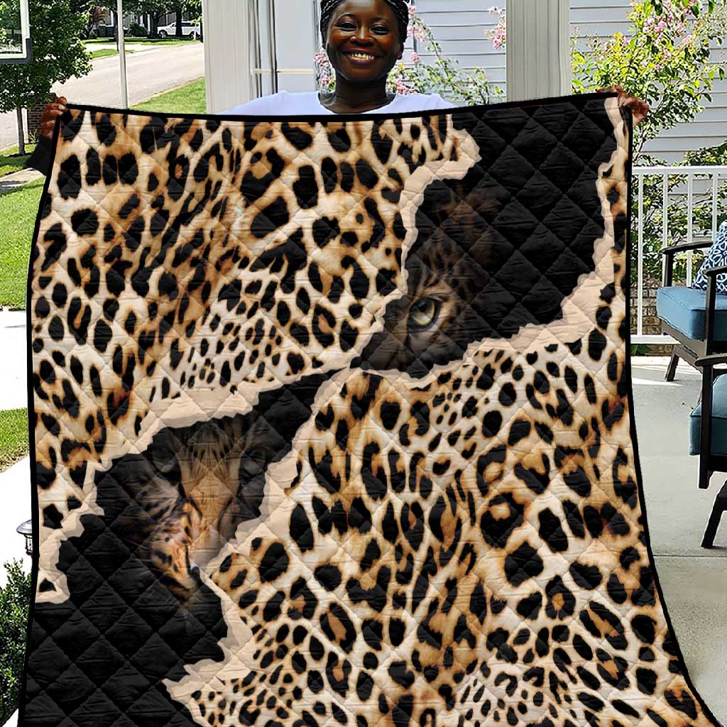 Afro Leopard Skin Pattern Quilt Version 02 LT9
