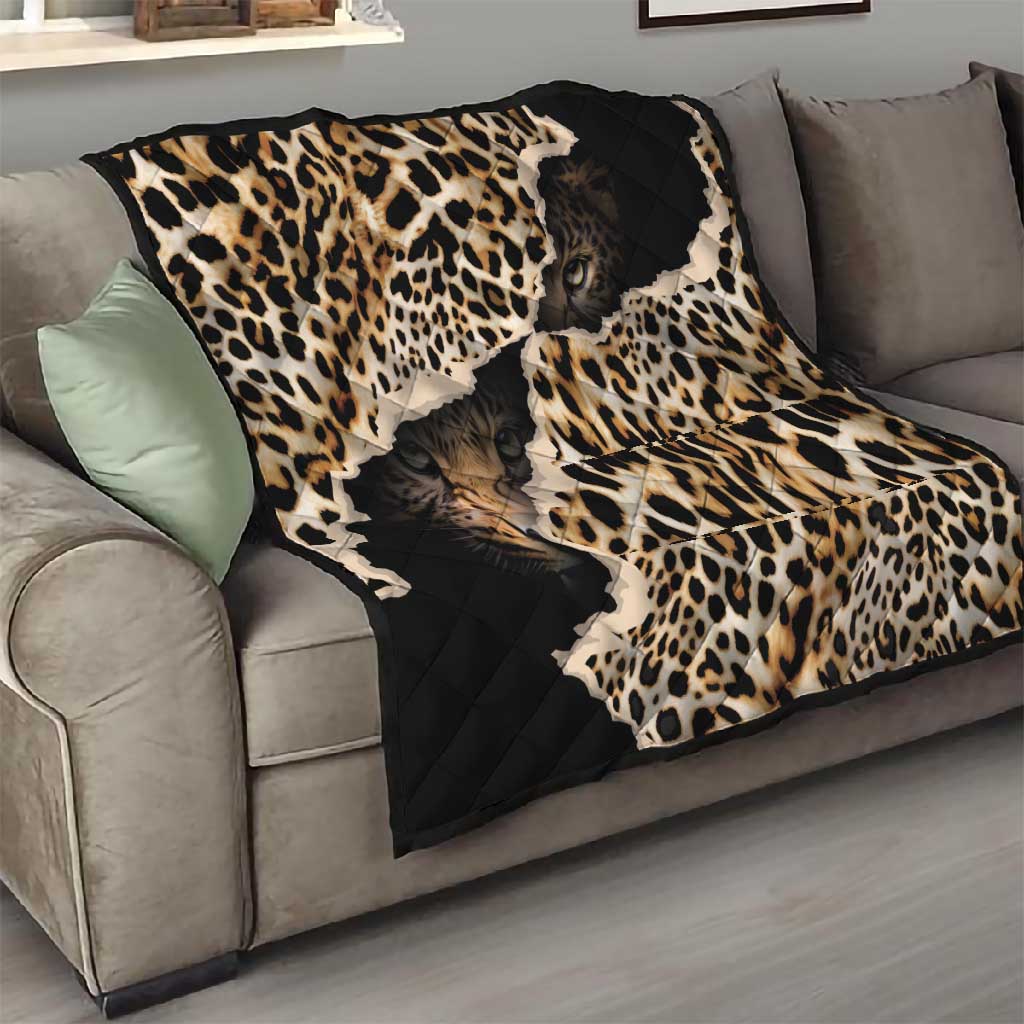 Afro Leopard Skin Pattern Quilt Version 02 LT9
