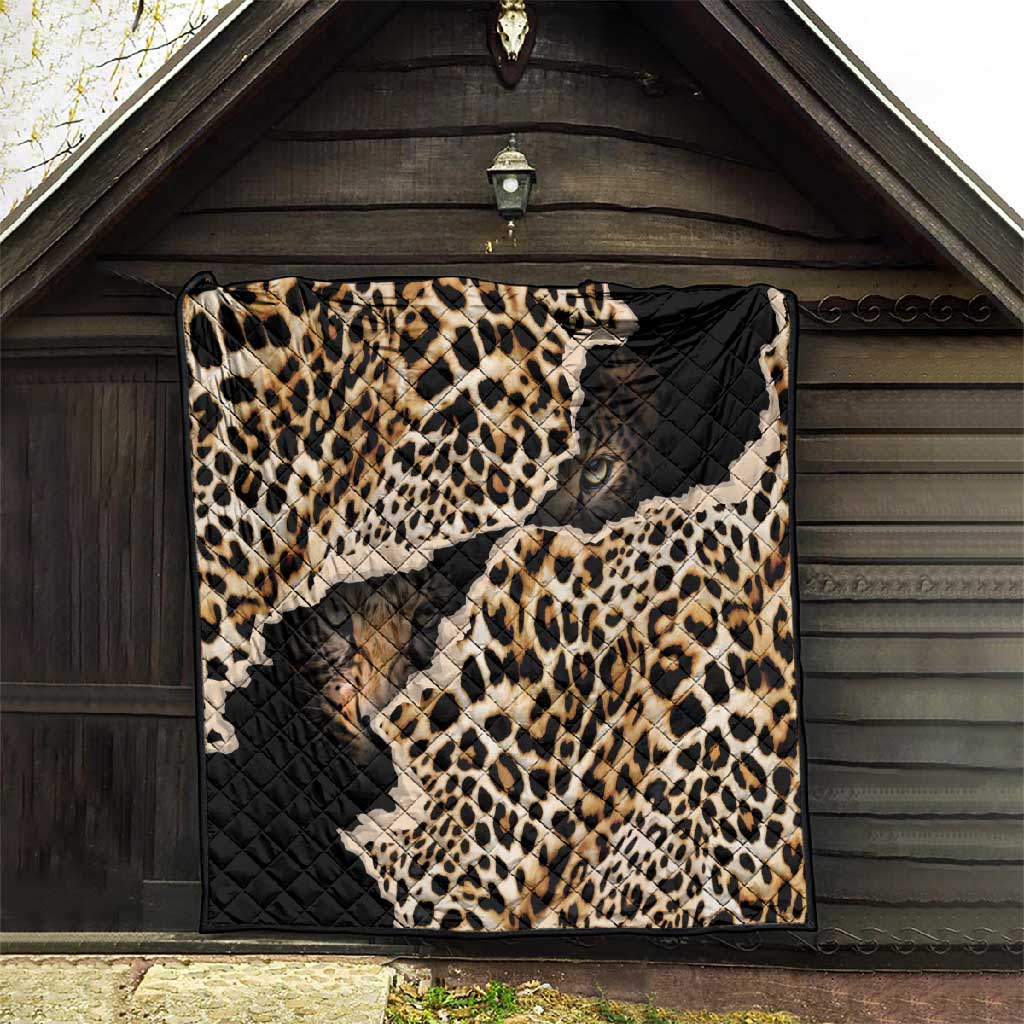 Afro Leopard Skin Pattern Quilt Version 02 LT9